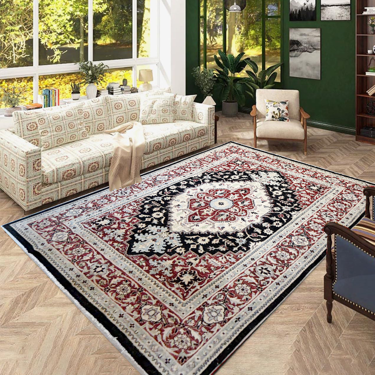 Authentic Persian Serapi Rug – Handwoven Elegance