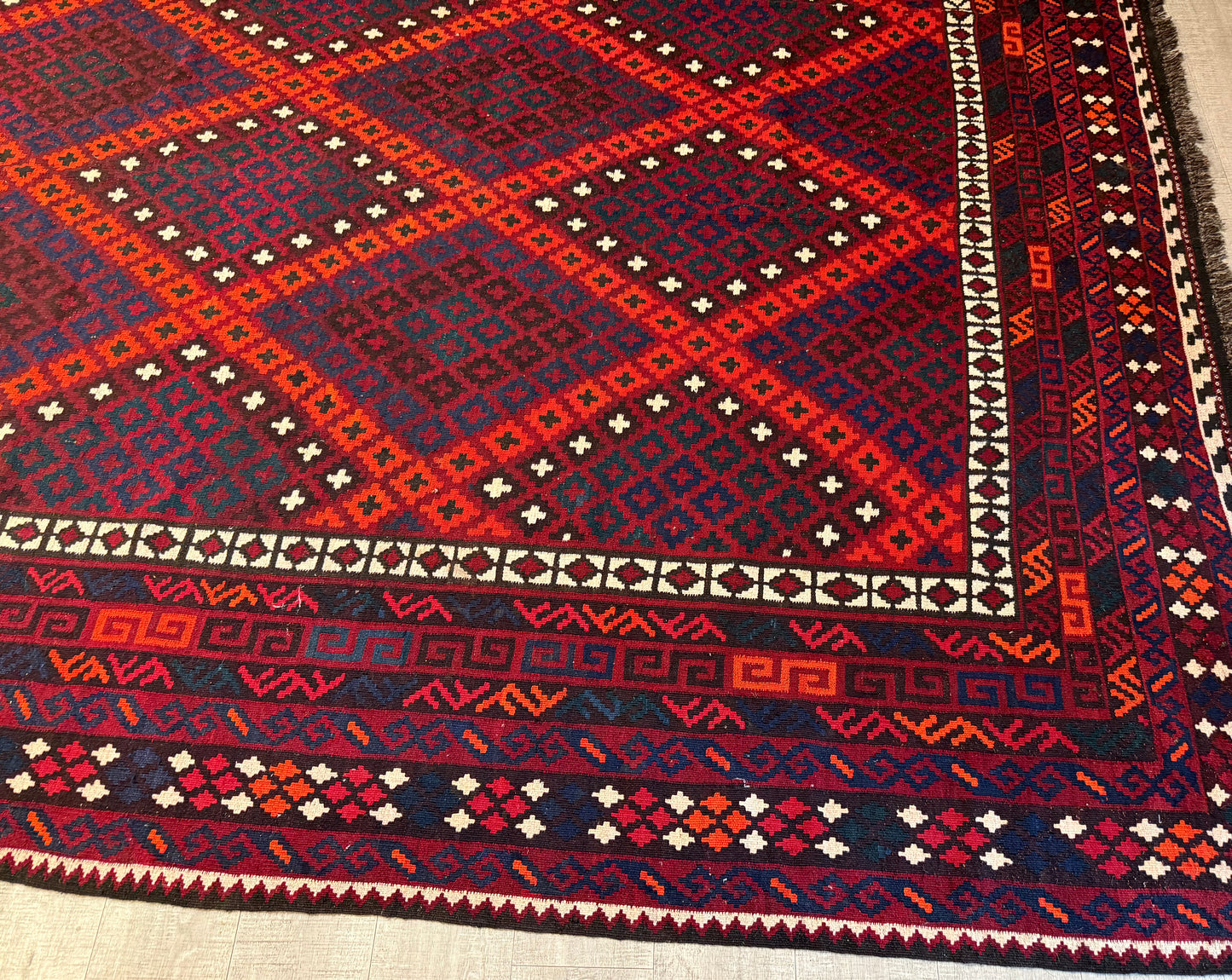 Vibrant Miamana Kilim Carpet - Handwoven in Afghanistan | RANA PERSIAN CARPETS