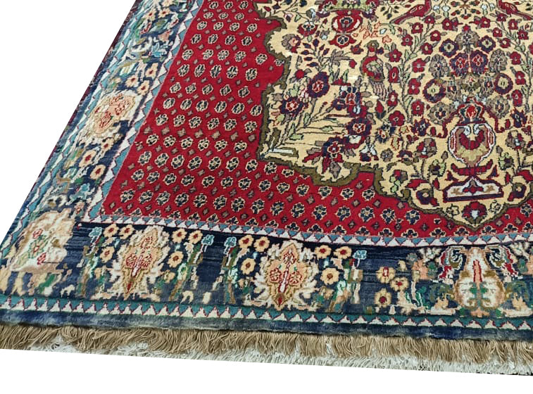 Royal Tabriz Carpet – Persian Craftsmanship in Rich Jewel Tones